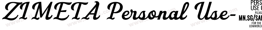ZIMETA Personal Use字体转换